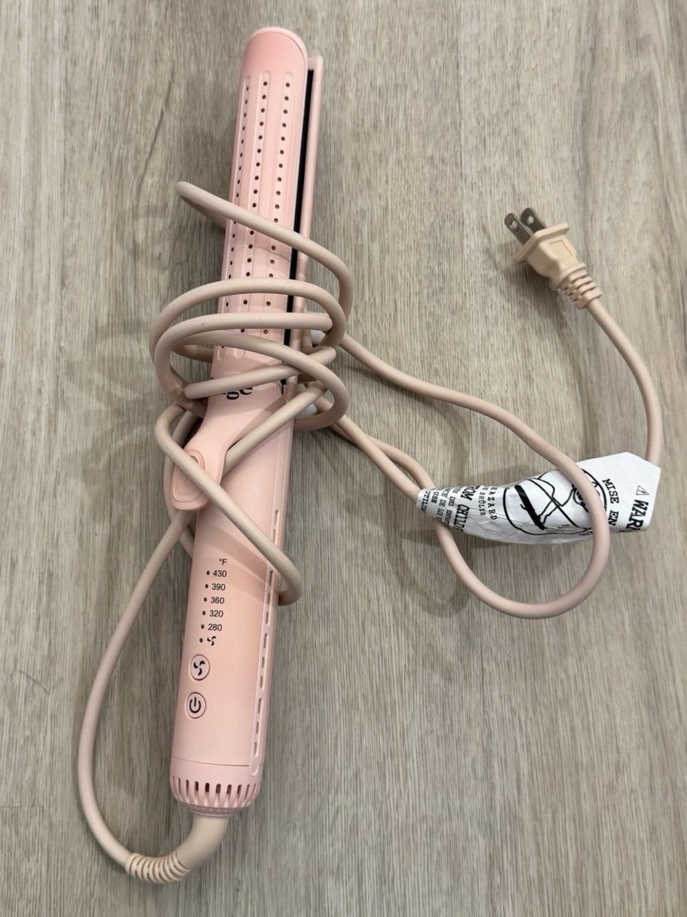L'ange Grande Pink Hair Straightener Flat Iron